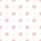 Subtle pink flowers on white, simple seamless pattern, vector