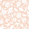 Subtle pink and white floral background vector. Feminine Seamless surface pattern design