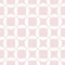 Subtle pink and white geometric seamless pattern with curved shapes, grid, net