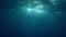 Subtle underwater god rays effect