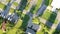 Suburban American Landscape Aerial View