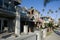 Suburban american street and houses in Seal Beach, California