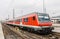 Suburban electric train at Munich station. Germany