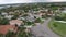 Suburban homes in Florida aerial view