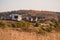 Suburban luxury real estate, modern cottages on a autumn hill