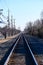 Suburban Railroad Line Tracks