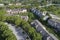 Suburban Townhouse Development Aerial