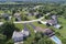 Suburban Upscale Neighborhood Aerial