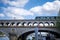 Subway on Bercy bridge, Seine river, Paris, France