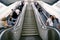 Subway escalator metro underground
