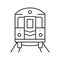 subway new york line icon vector illustration