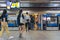 Subway passengers walk through the enormous underground network of the Taipei Metro system.