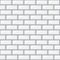 Subway seamless white pattern. Brick wall. Vector