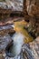 Subway slot canyon in Zion Utah