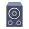 Subwoofer for loud music.Party and parties single icon in cartoon style rater,bitmap symbol stock illustration.