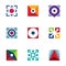 Success business arrow extension creative logo startup idea icons set