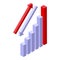 Success chart icon isometric vector. Self realization