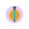 Success, Degree, Bonus, Graduate Abstract Circle Background Flat color Icon