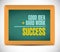 Success equation message illustration design