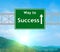 Success Green Road Sign