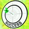 Success Target Shows Development Ideas And Vision