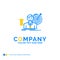 success, user, target, achieve, Growth Blue Yellow Business Logo