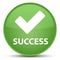 Success (validate icon) special soft green round button