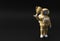 Successful astronaut got the first prize trophy 3D Rendering