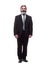 Successful bearded man in a business suit. isolated on a white