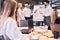 Successful business team listen a man which conducting presentation in the board room