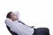 Successful businessman relaxing