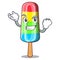 Successful character beverage colorful ice cream stick