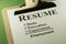 Successful Employment Concept With Resume Checklist