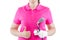 successful golfer showing hand gesture close up on a white