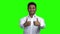 Successful Indian businessman gesturing thumbs up.