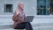 Successful islamic girl muslim young adult woman ethnic female freelancer business student lady wears beige hijab