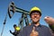 Successful Petroleum Engineers at Oil Well