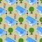 Successful Realtor Real Estate Seamless Pattern.