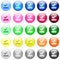 Successfully saved icons in color glossy buttons