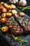 Succulent Grilled Steak and Roasted Potatoes