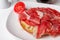 Succulent sandwich with Iberian ham and tomato