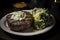 succulent steak cooked to perfection, topped with sauteed onions and served with a side of creamy spinach and artichoke dip