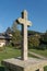 SUCEVITA, MOLDOVIA/ROMANIA - SEPTEMBER 18 : Stone Cross in grounds of the Monastery in Sucevita in Moldovia Romania on September