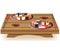 Suchi served on wooden table vector illustration