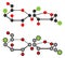 Sucralose artificial sweetener molecule. Used as sugar substitute