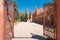 Sucre Bolivia castle of the Glorieta decorated gate