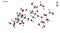 Sucrose Molecular Structure or Atomic Arrangement of Carbon Hydrogen and Oxygen Atoms in Sucrose