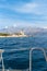 The Sucuraj Lighthouse. It is located on the easternmost point of the island of Hvar in Croatia. View of lighthouse from yacht.