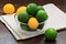 Sudachi; green small citrus