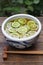 Sudachi soba, buckwheat noodles with sliced japanese citrus